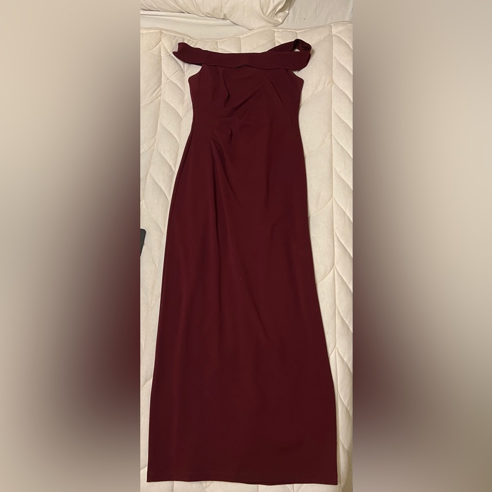 David’s Bridal Off-Shoulder Bridesmaid Dress